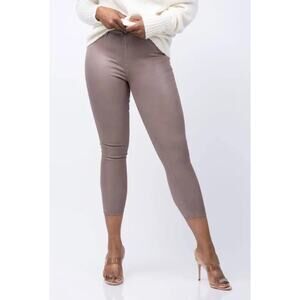NWT L’agence Margot Skinny High Rise in Deep Taupe Coated Size 29